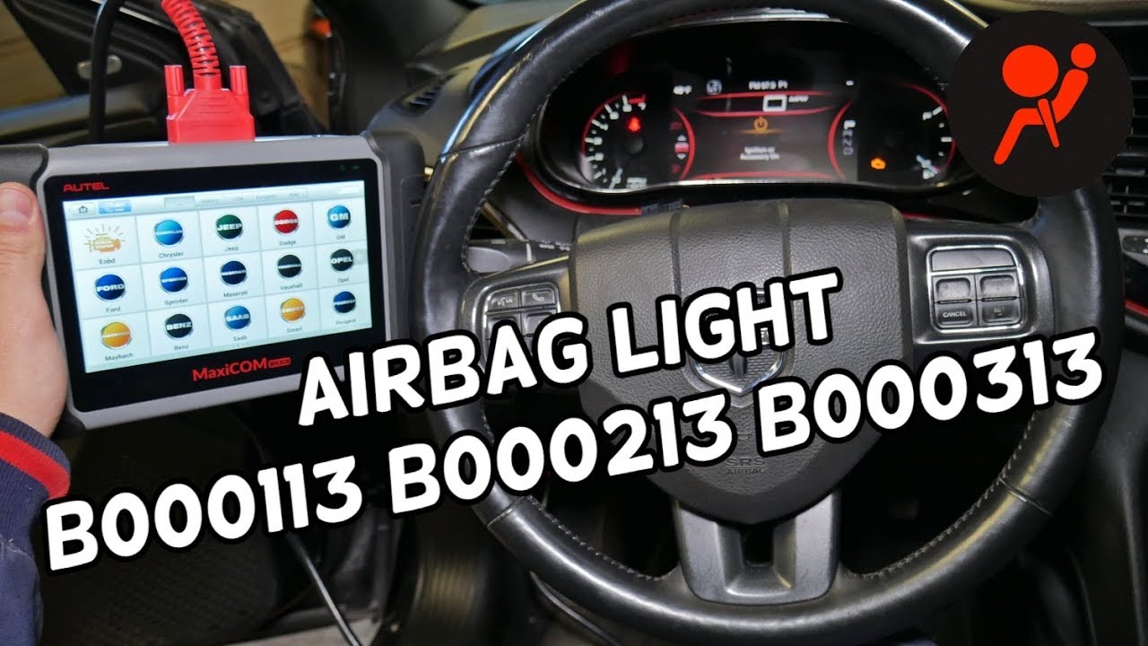 CODE B000113 B000213 B000313 AIRBAG LIGHT DODGE, JEEP, CHRYSLER, FIAT, ALFA ROMEO, LANCIA