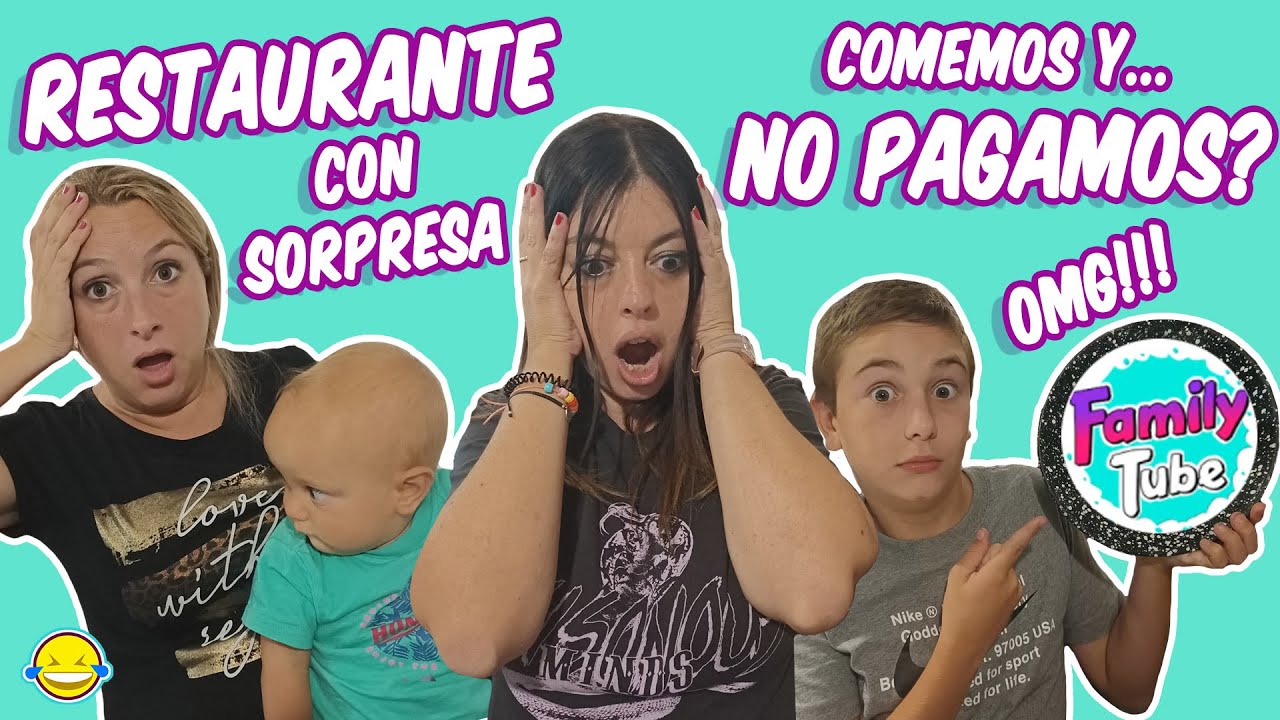 🥩Restaurante Sorpresa con FamilyTube 🍲| Comemos y no pagamos? Momentos Divertidos
