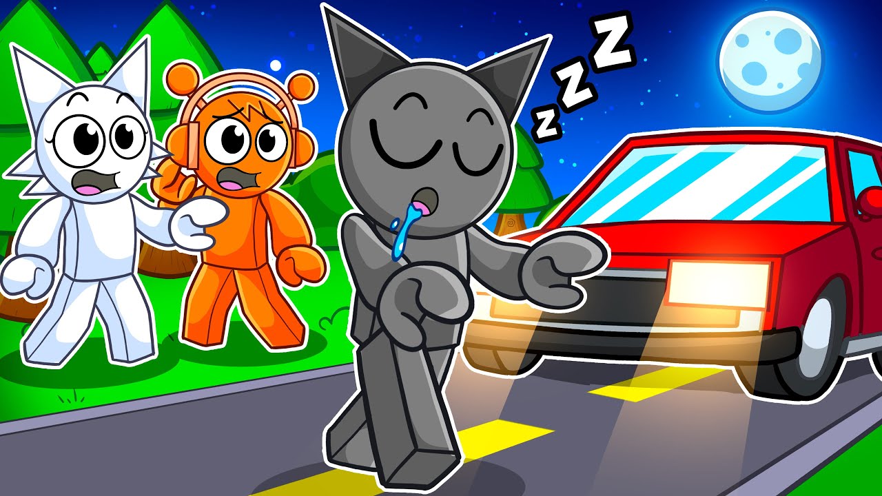 Gray is SLEEP WALKING at 3AM in Roblox...