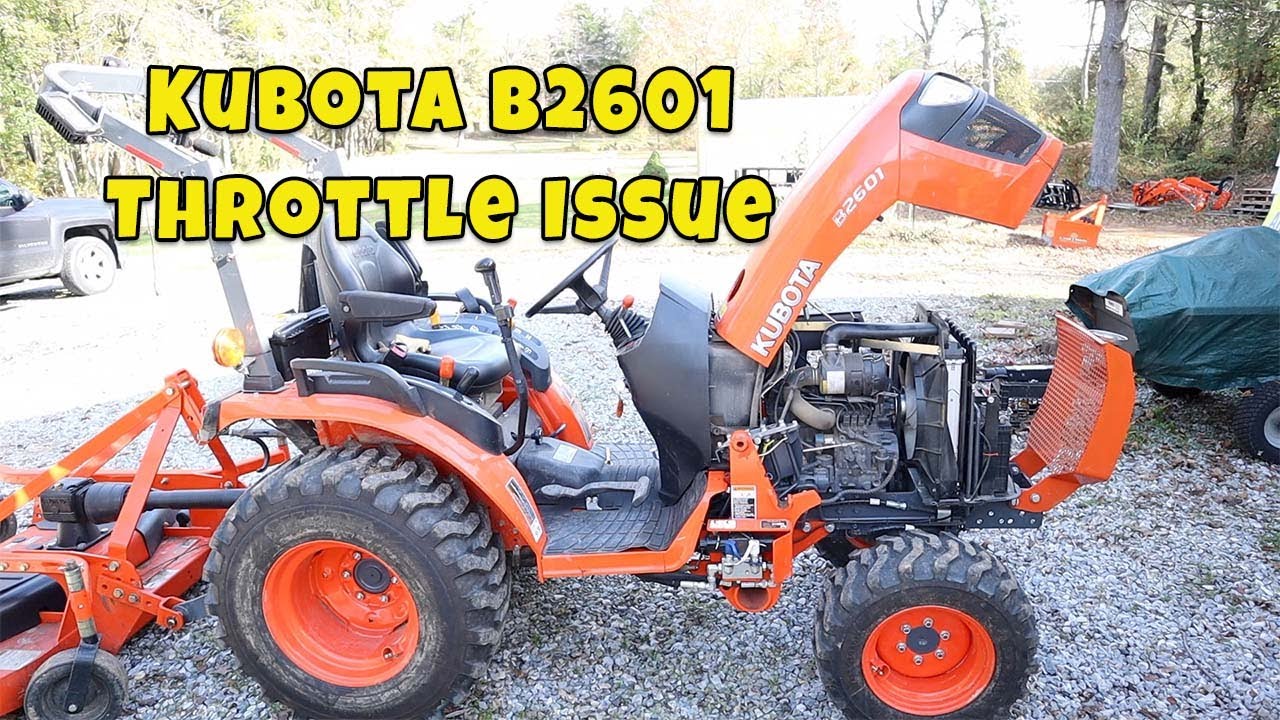 #81 Kubota B2601 Throttle Problem and Fix!