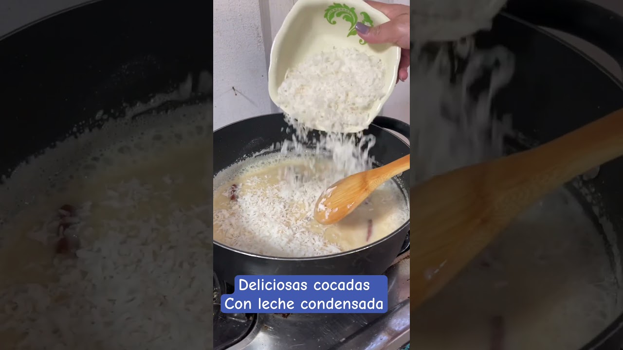 Dulce de coco con leche condensada 