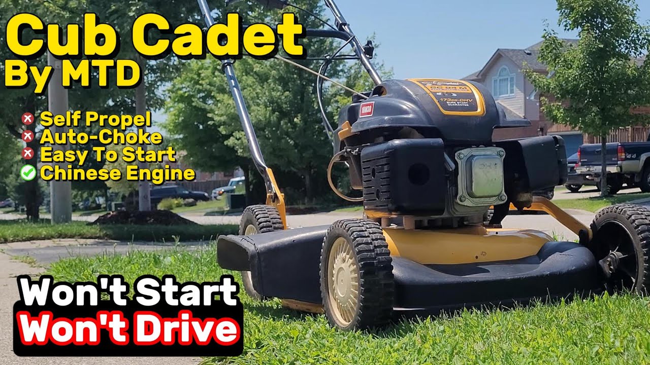 Repairing A Smoking Cub Cadet Lawnmower That Won't Drive