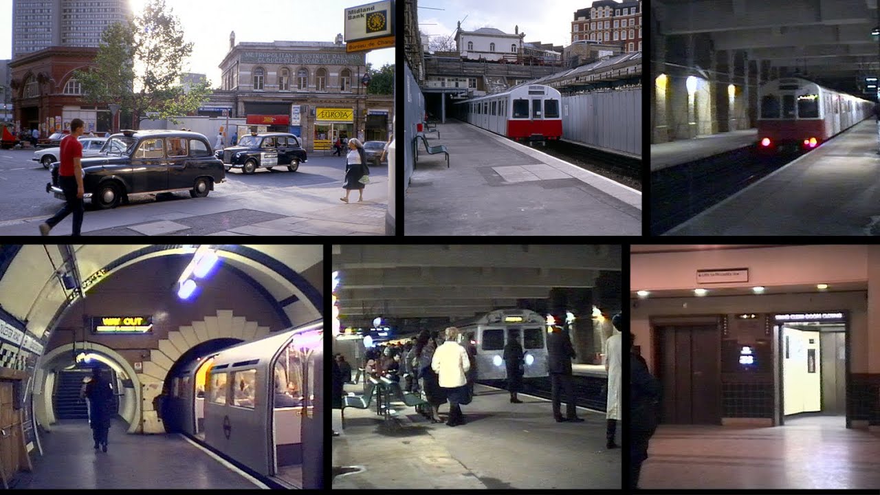 Gloucester Road Station Contrasts 1980s - 2025 Film 1