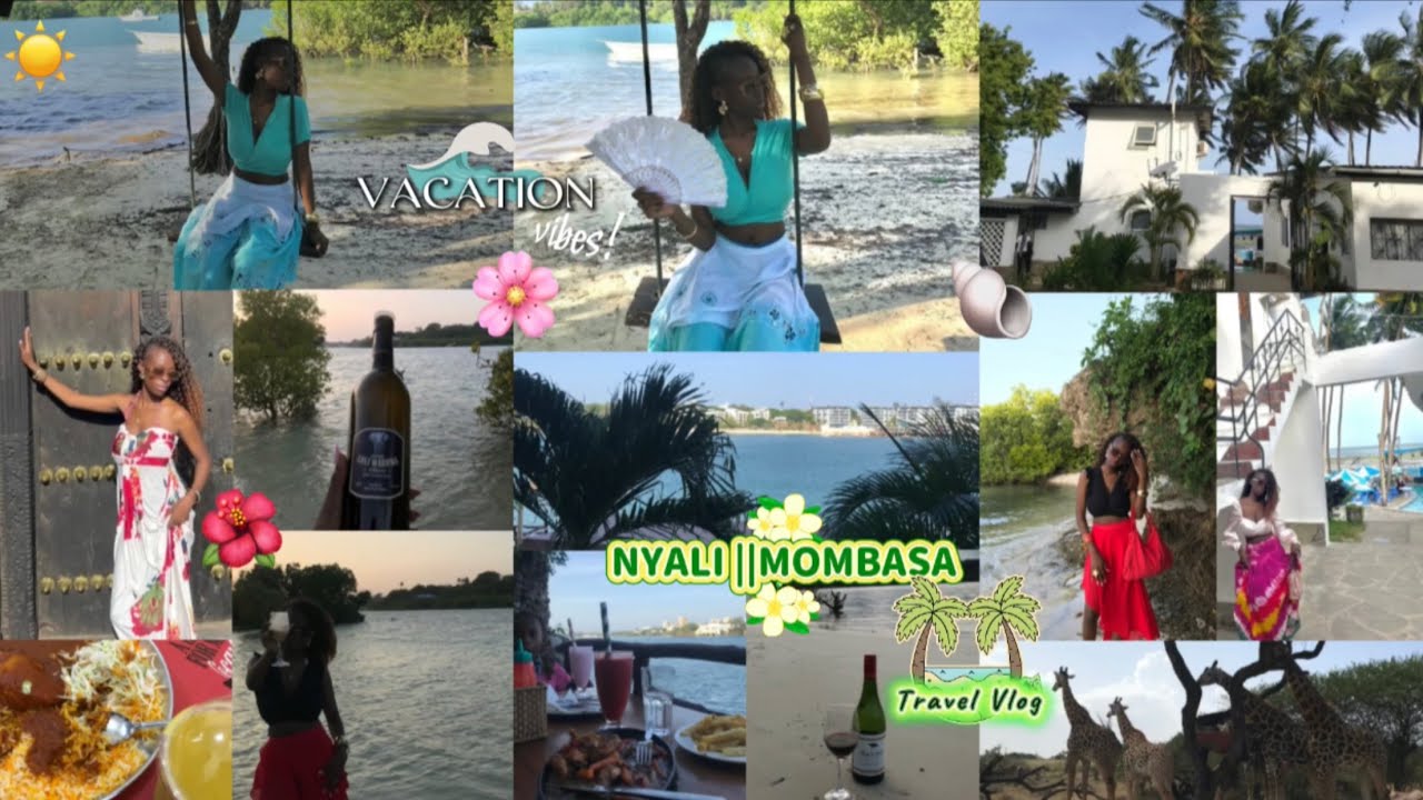 NYALI TRAVEL VLOG 🏝:•Forodhani 🍽•Nguuni Park 🦒•Talentos Resort 🌊•Kudo Kudo 🍗•Fort Jesus 🖼•Marina 🐚
