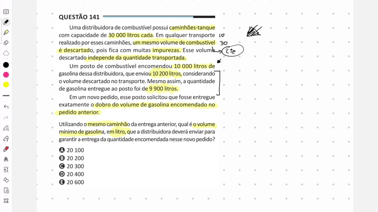 questão 141 enem 2025 prova azul