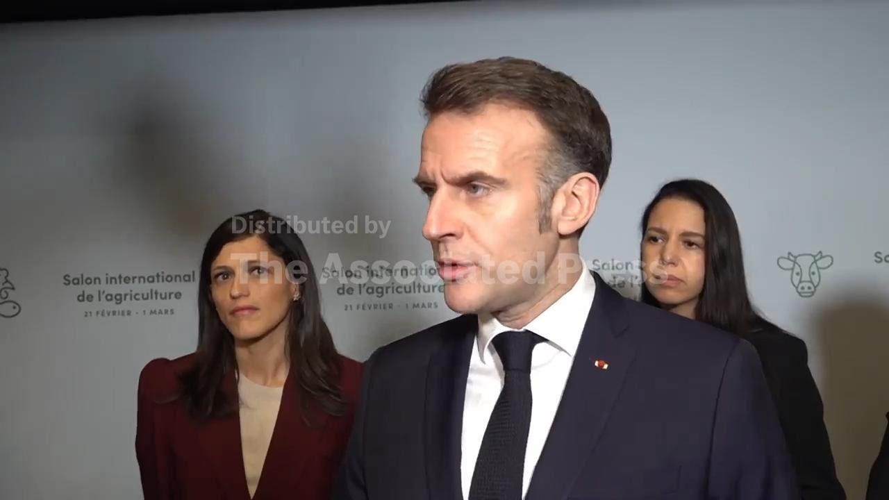 France's Macron reacts to Trump's temporary global tariffs, death of far-right activist in Lyon
