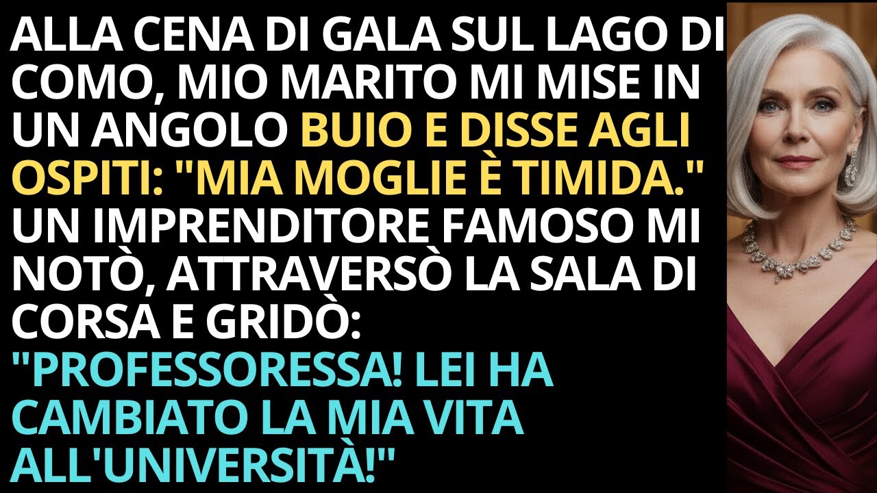 Mio Marito Mi Nascose Alla Cena Di Gala. L'Imprenditore Mi Riconobbe E Urlò: 