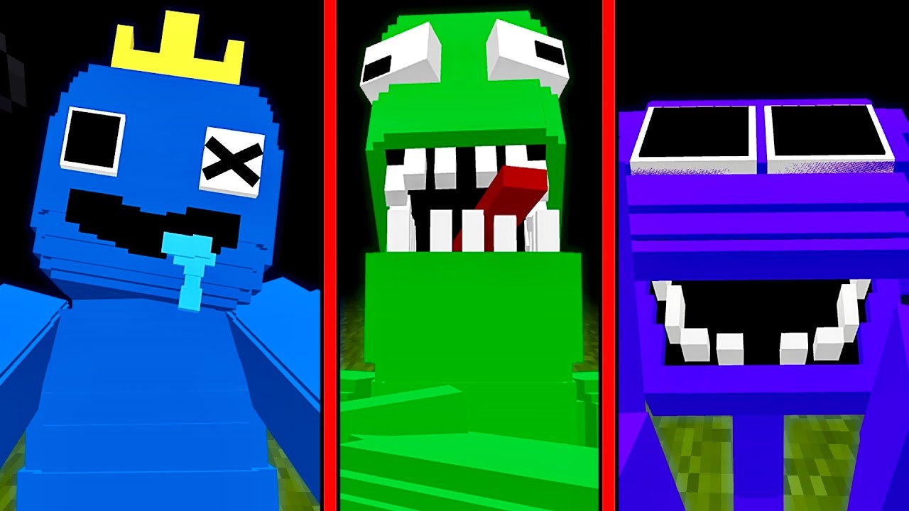 НОВЫЙ МОД РАДУЖНЫЕ ДРУЗЬЯ В МАЙНКРАФТ Rainbow Friends Minecraft Roblox