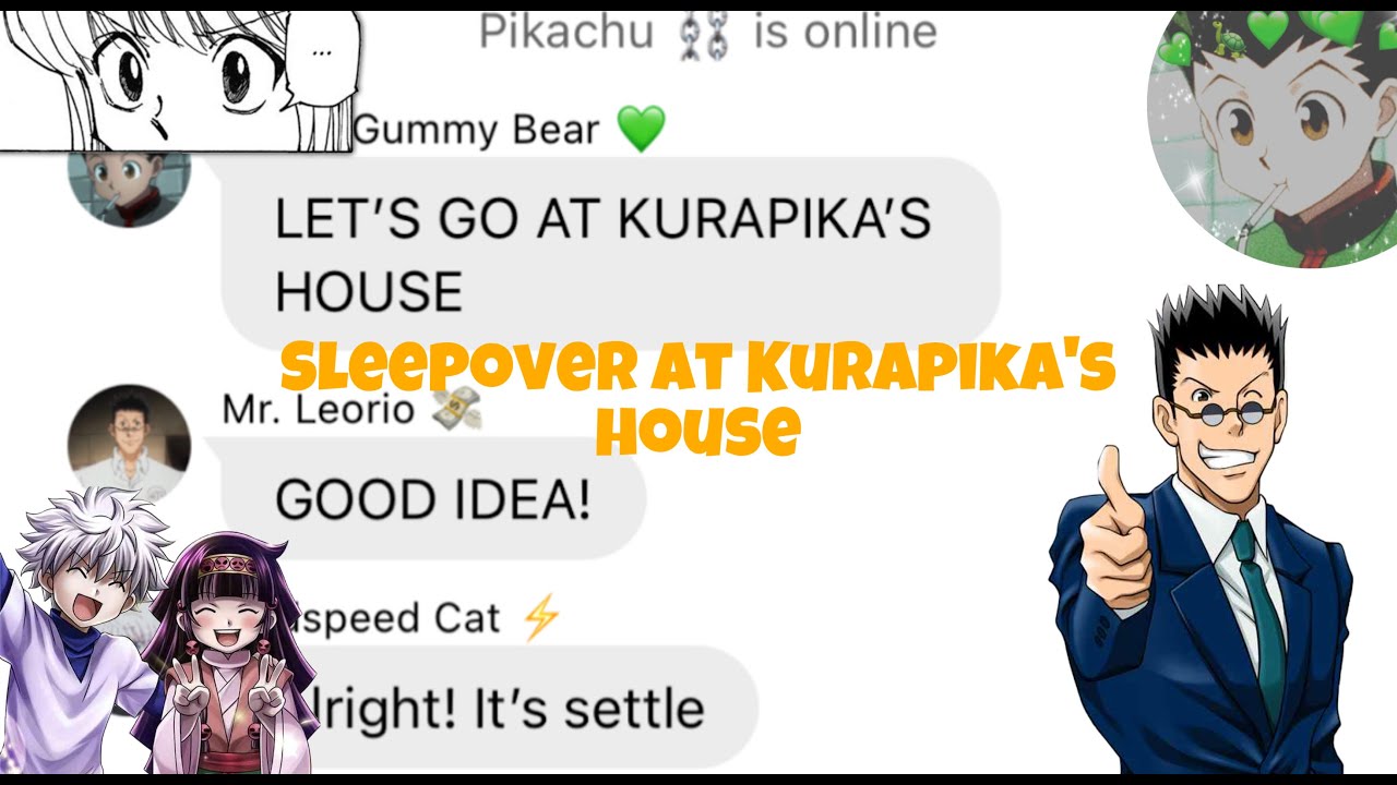 |Hunter X Hunter| Texting Video |Sleepover at Kurapika’s House ( ᐛ )و “HAPPY 50SUBS!!!”(☆▽☆)