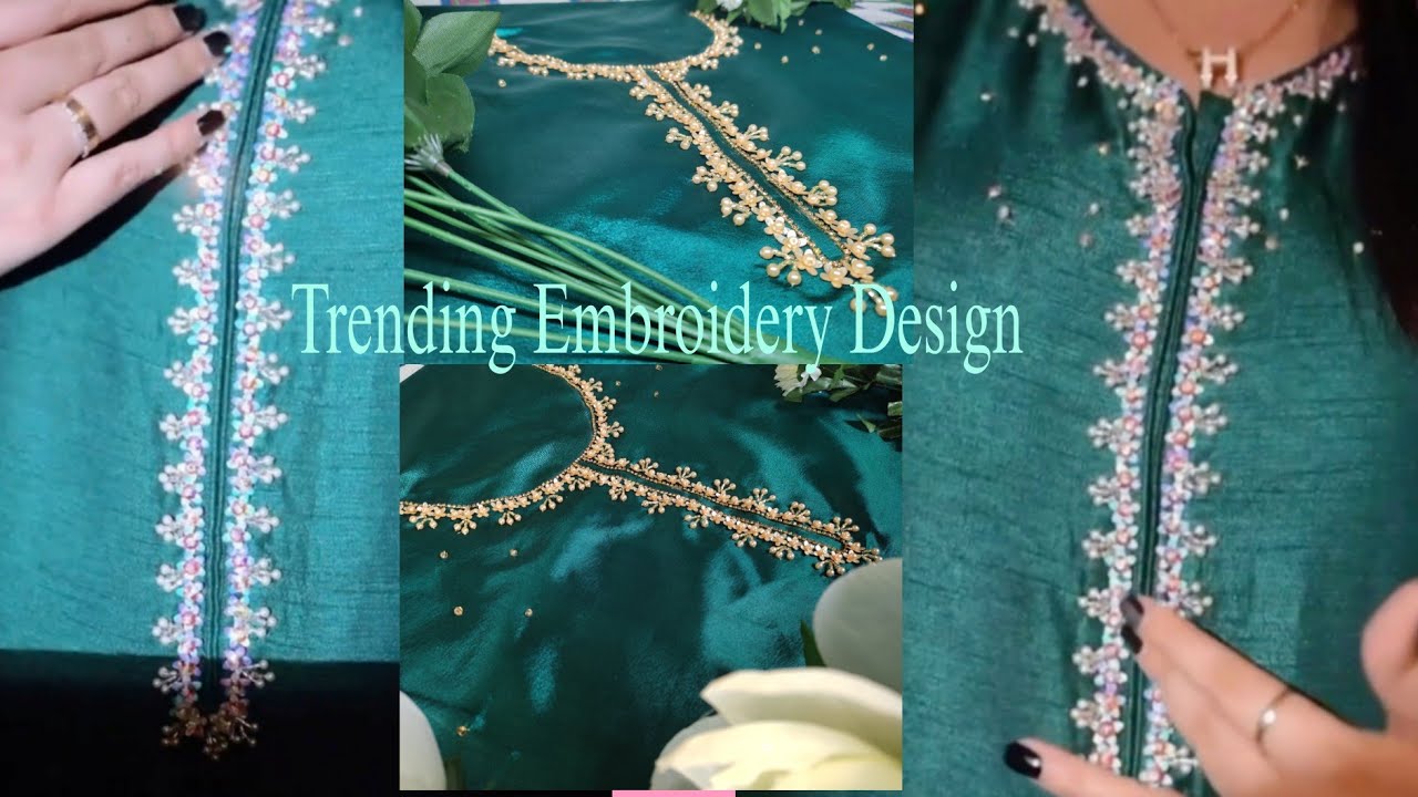 ✨Trending Outfit Embroidery Design🌸Embroidery pattern💖Outfit from scratch