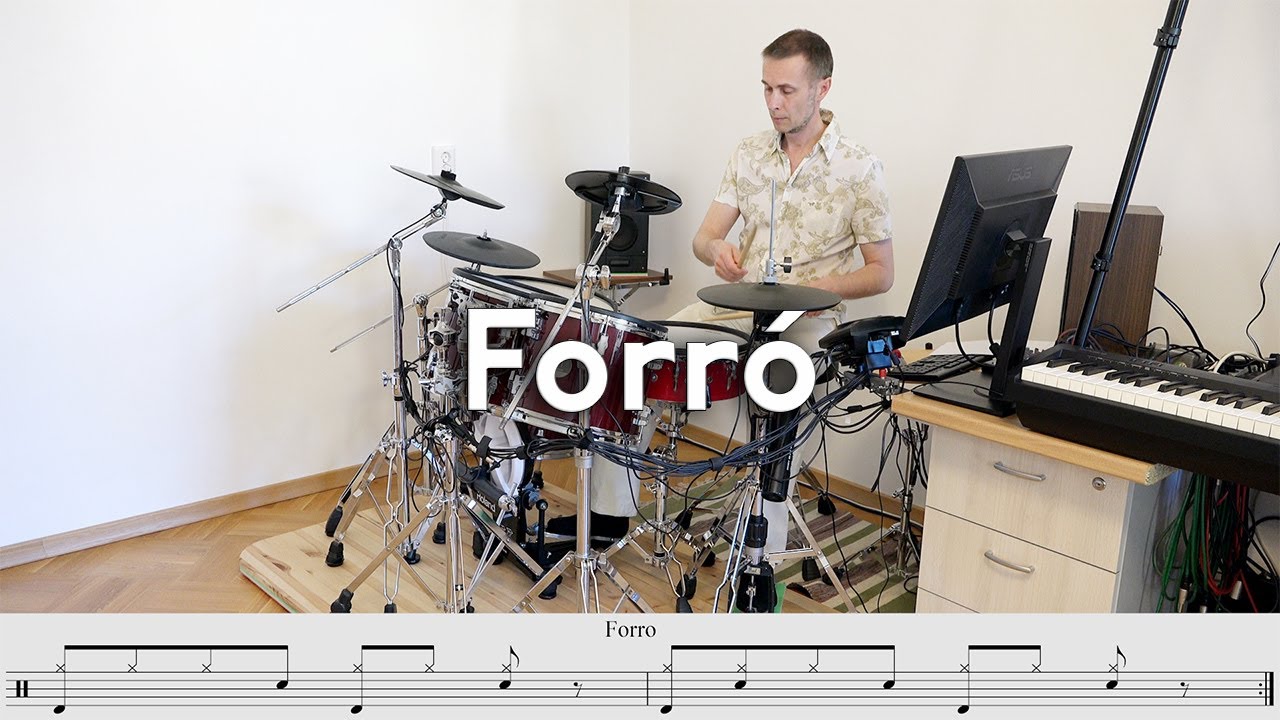 Forró Groove on Drumset ( similar to Soca и Calypso )