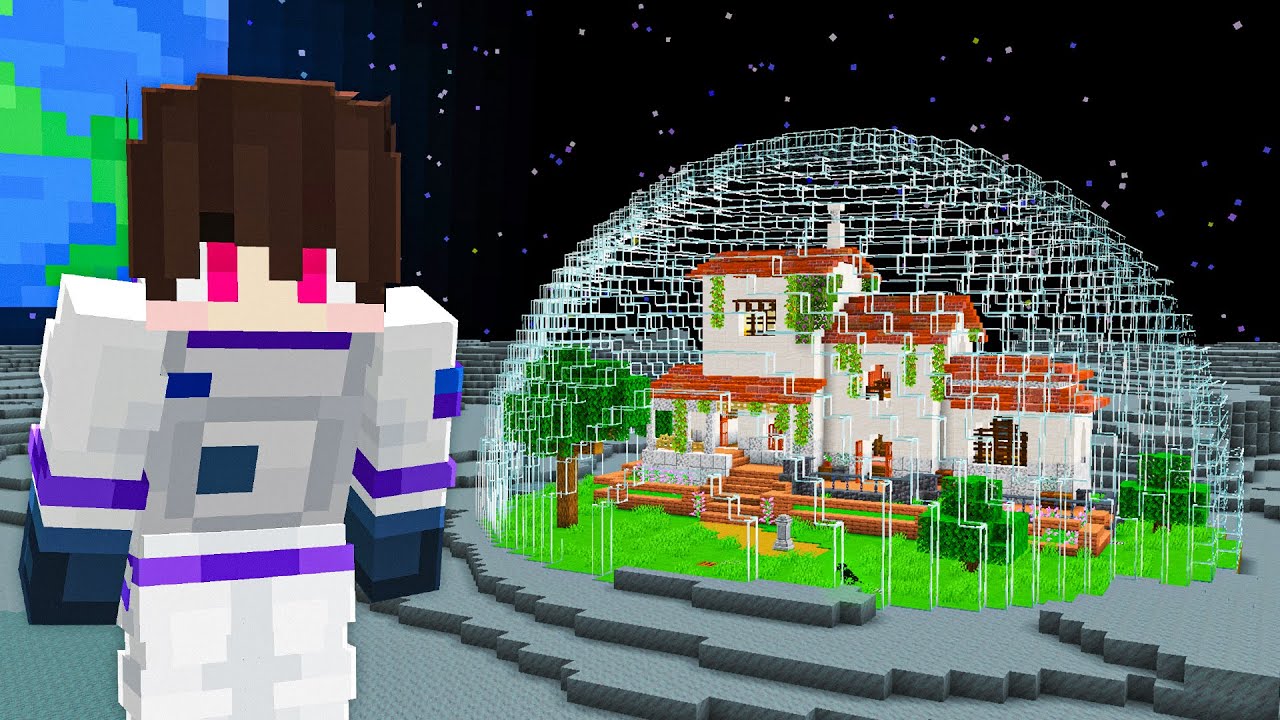 A BASE SECRETA 100% SEGURA NA LUA DO MINECRAFT