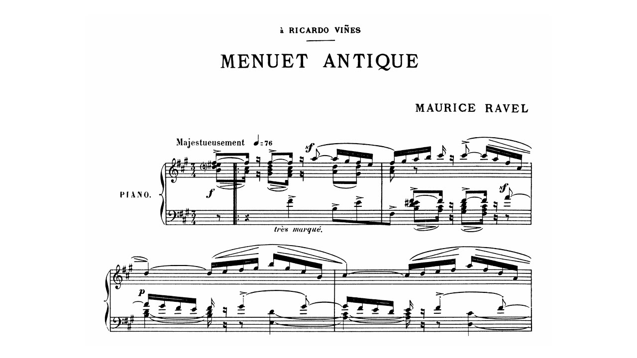 Ravel - Menuet antique [Seong-Jin Cho]
