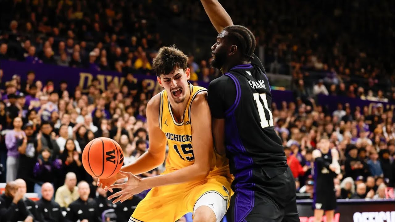 Aday Mara&rsquo;s season-high 20 points, 3 blocks power Michigan Wolverines past Washington Huskies 82-72