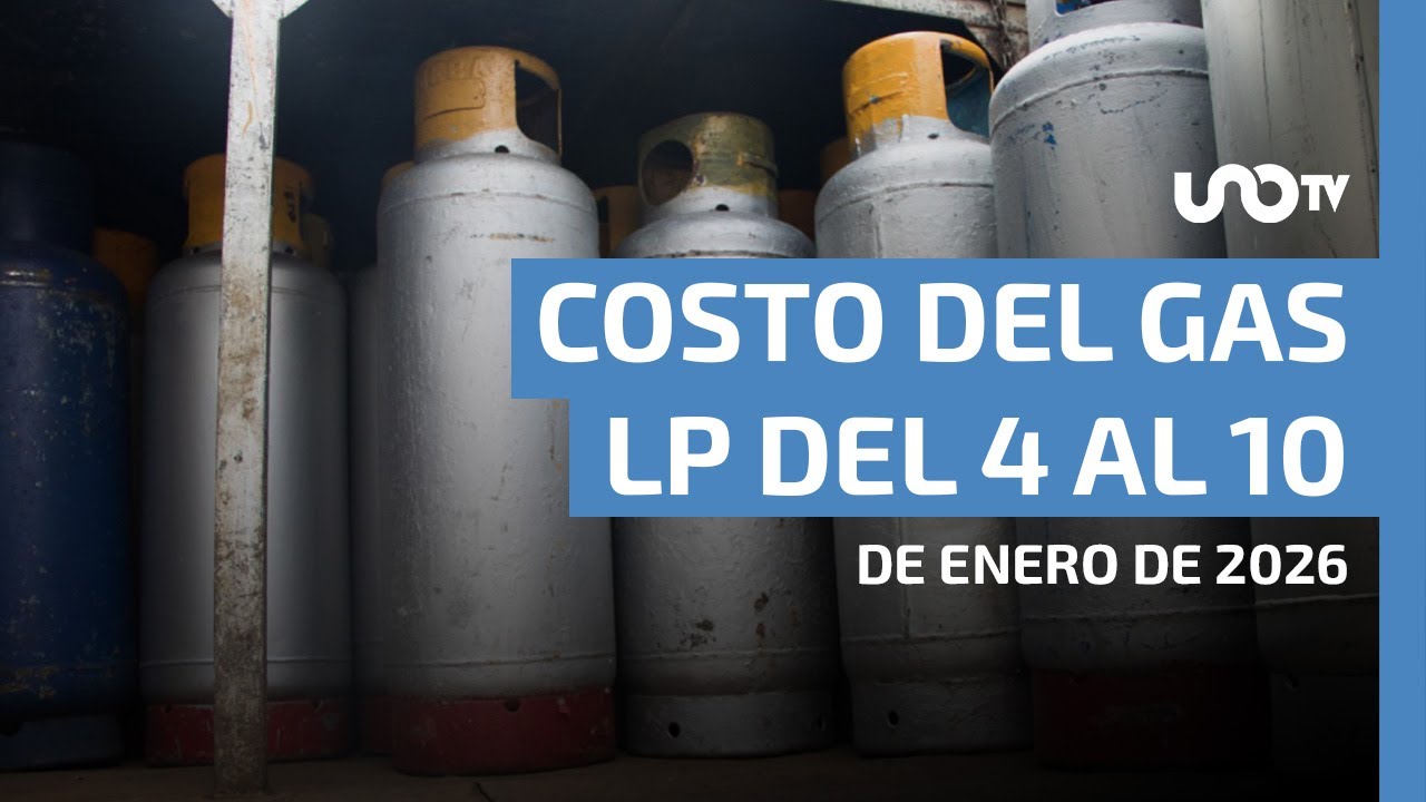 Precio del gas LP del 4 al 10 de enero de 2026