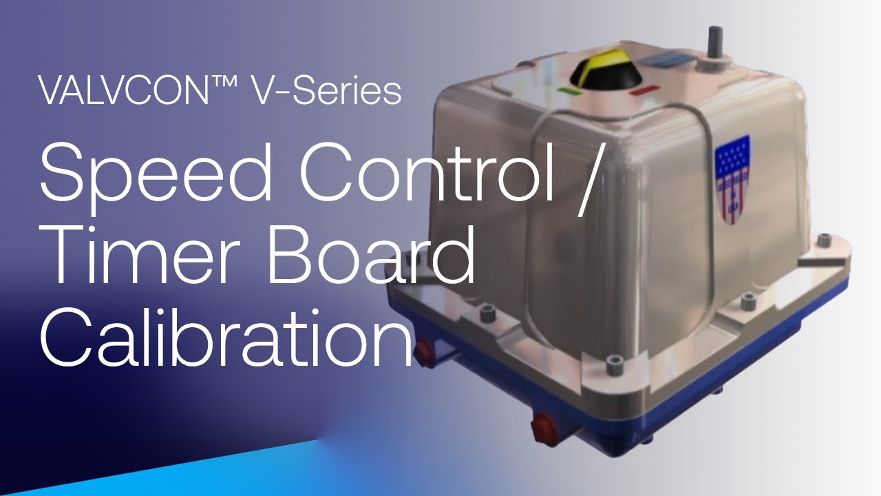 Neles VALVCON™ V-Series electric actuator: Speed Control and Timer Board Calibration