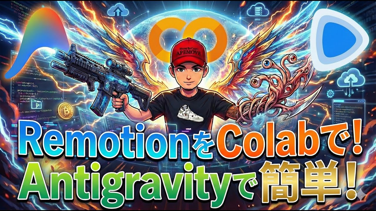 Antigravity × Google Colab｜マシンスペックの壁を突破。AIエージェントによるクラウド爆速レンダリング術
