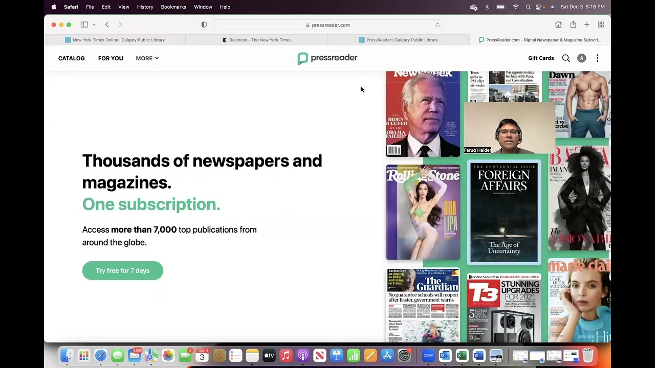 Free NYT WSJ Access