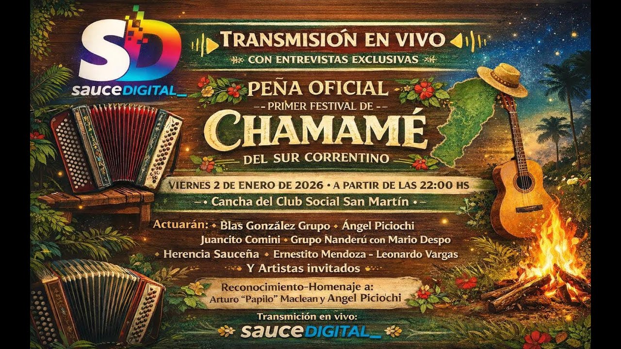 Festival de Chamamé del Sur Correntino - Sauce Ctes