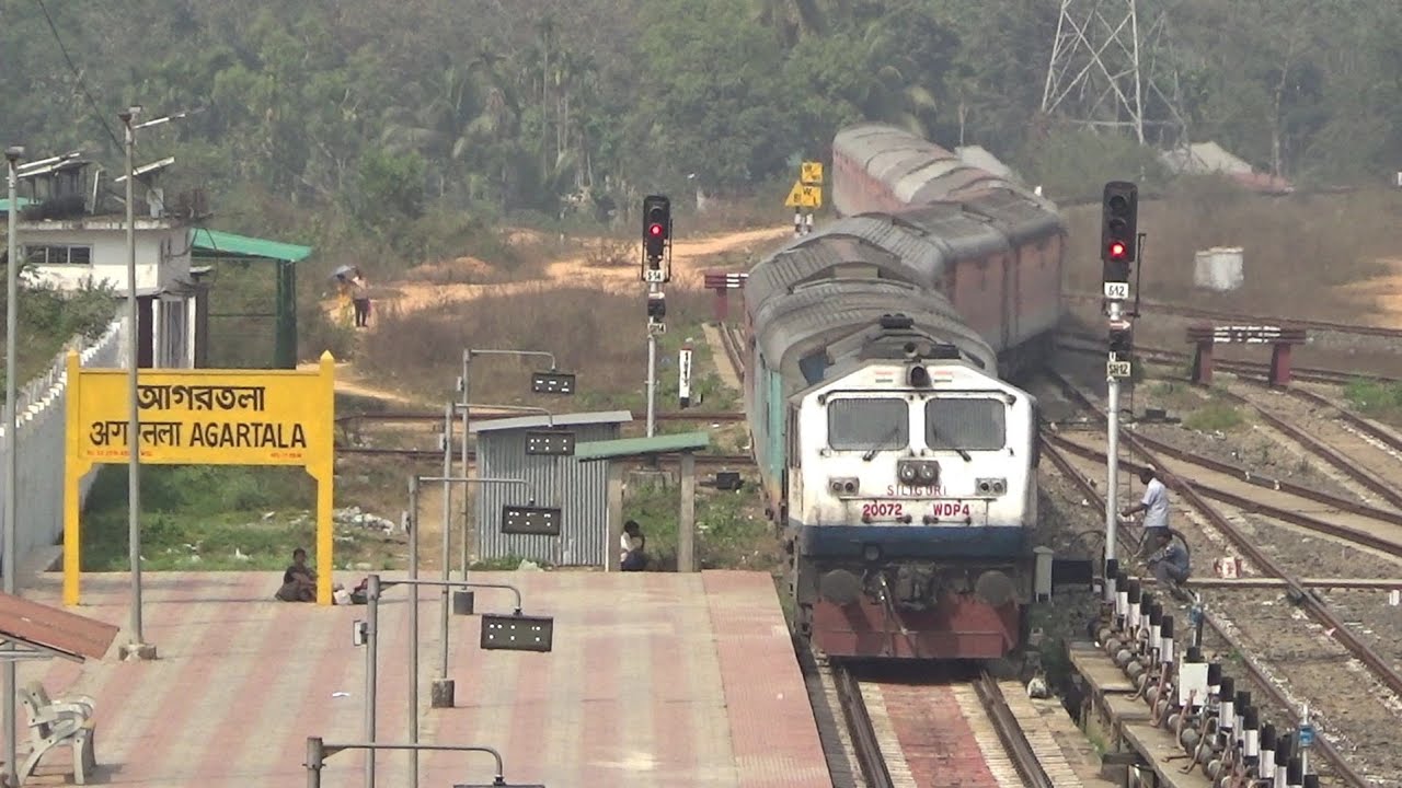 Anand Vihar - Agartala Rajdhani Express 20502 arriving at Agartala