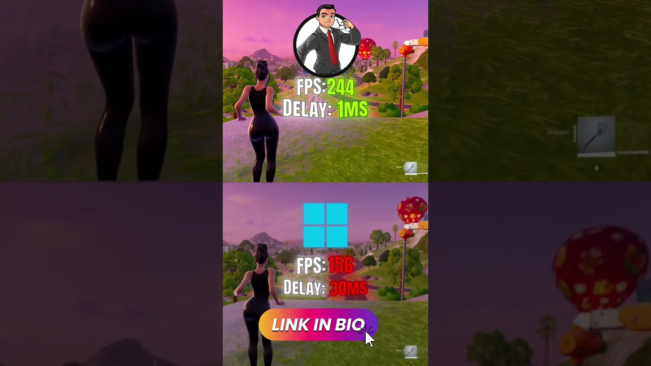 Before vs After PC Optimization Using Salvatore380 in Fortnite 🔥Higher FPS Lower Input Delay