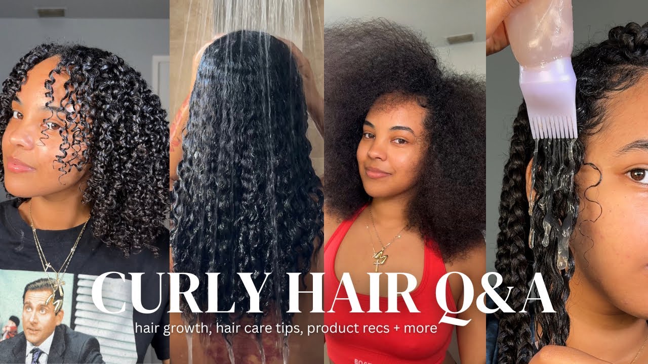 Curly Hair Q&A | hair growth + hair care tips, fav products, haircut, maintenance routine + more