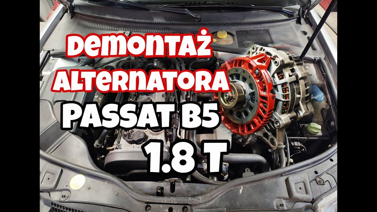 Demontaż alternatora Passat B5 1.8 Turbo AWT -prosty sposób