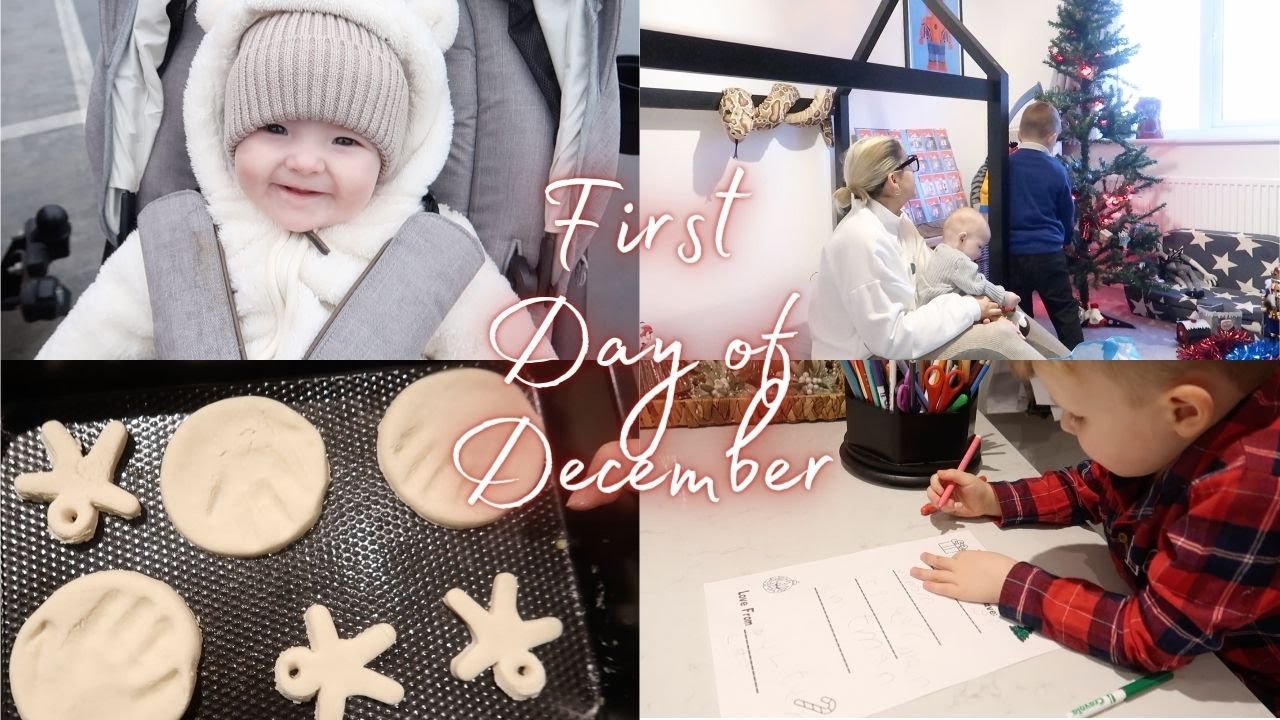 1ST DECEMBER FAMILY VLOG | JUST ME AND MY BOYS COSY CHRISTMAS CRAFTS & TRADITIONS | ellie polly