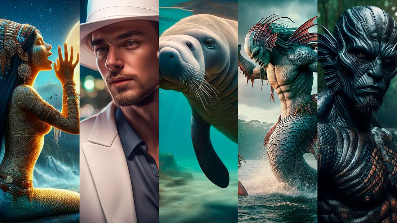 5 Lendas Amazônicas com seres aquáticos: Iara, Boto Cor de Rosa, Peixe-Boi, Ipupiara e Nego D'água!