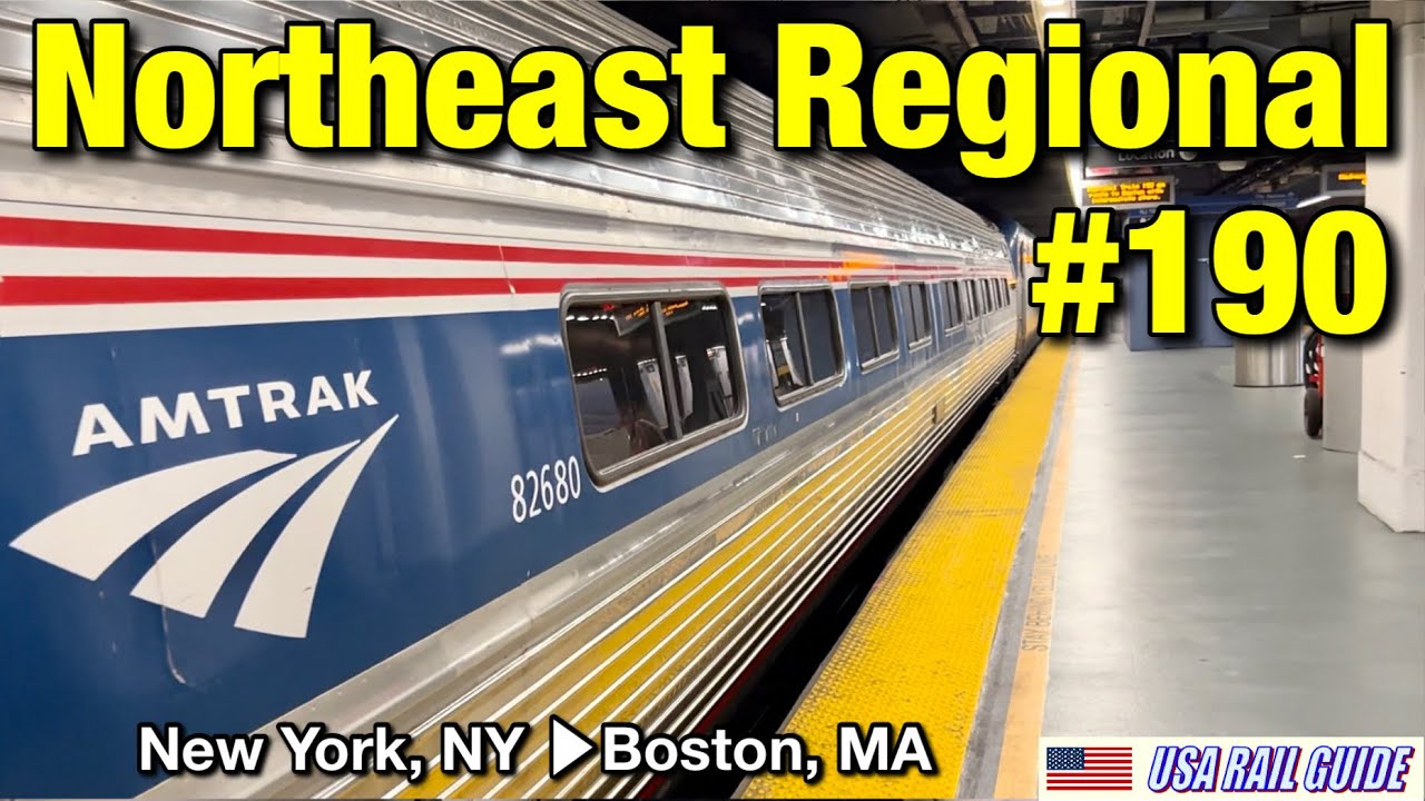 [ Amtrak Train Ride ] All 14 stops, Complete Trip Report, Perfect Amfleet I Train Set