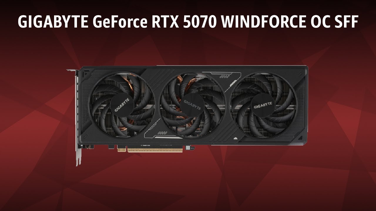Видеокарта GIGABYTE GeForce RTX 5070 WINDFORCE OC SFF