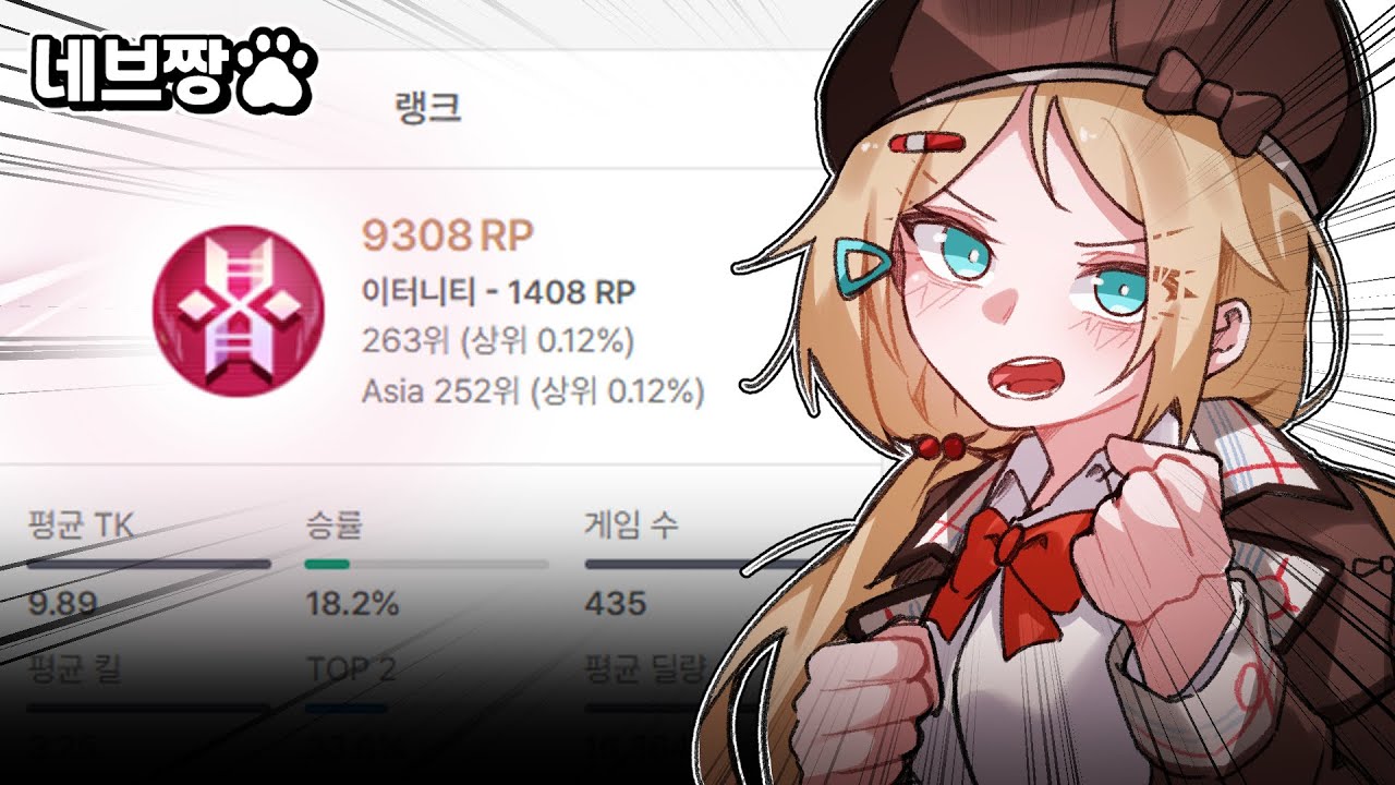 시즌 말 이터니티 달성!! 개쩌는 반응속도와 운영으로 이터 랭크 박살내기 / [이터널 리턴]