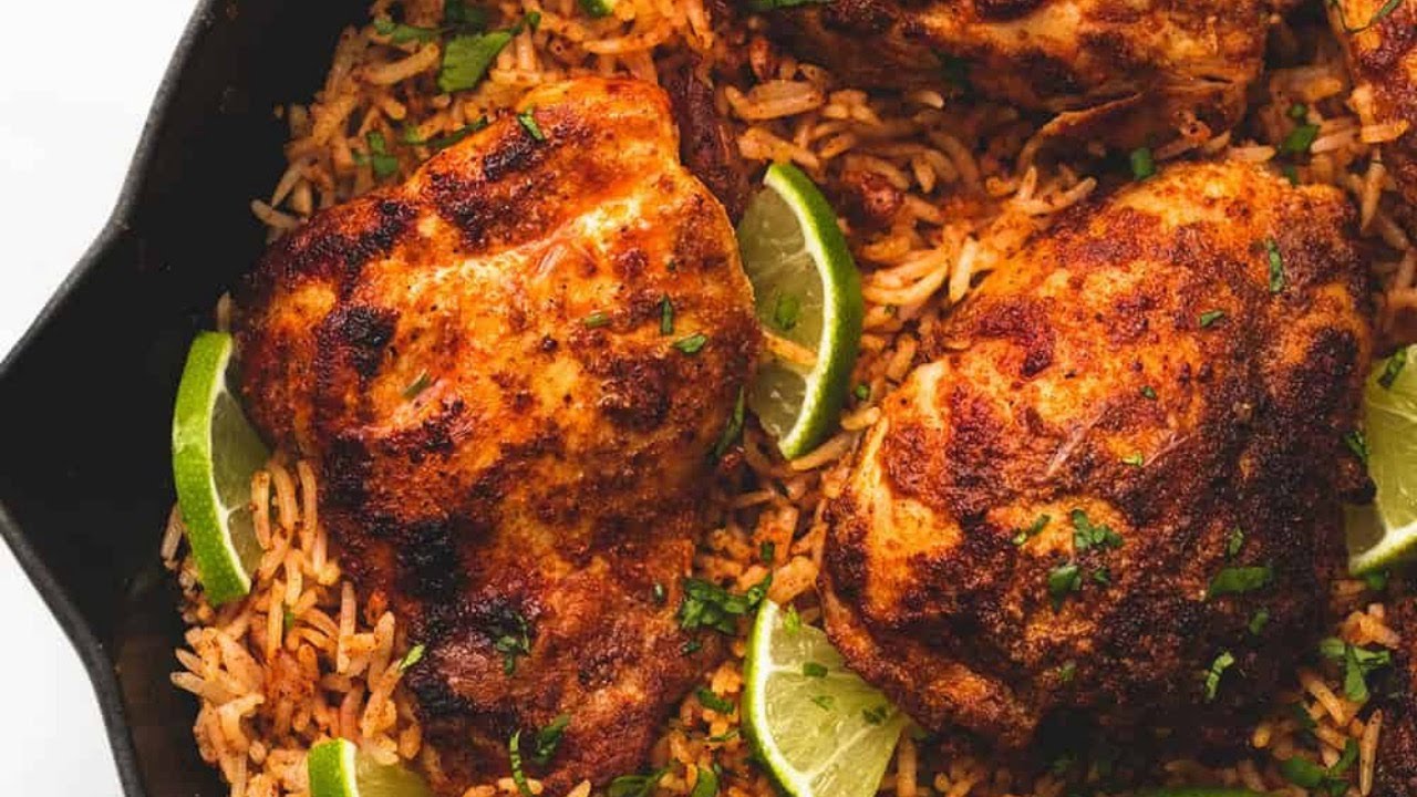 One Pan Chili Lime Chicken and Rice I The Recipe Critic