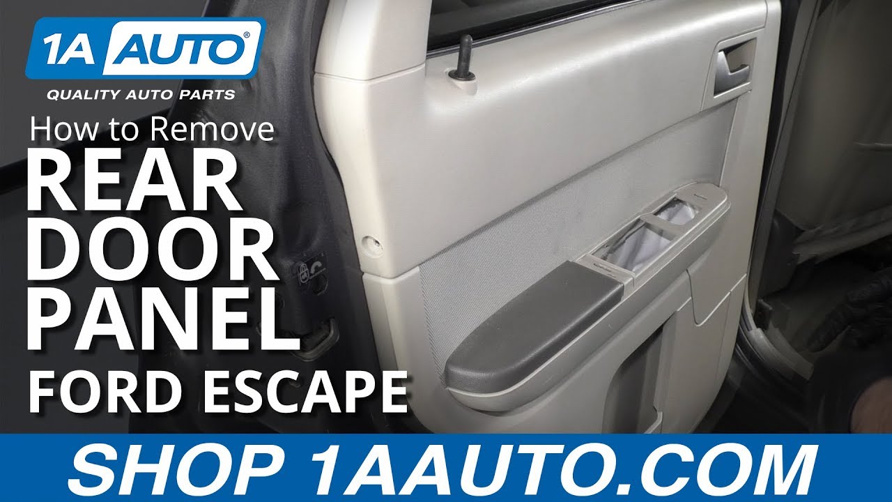 Как снять заднюю дверную панель Ford Escape 08-12