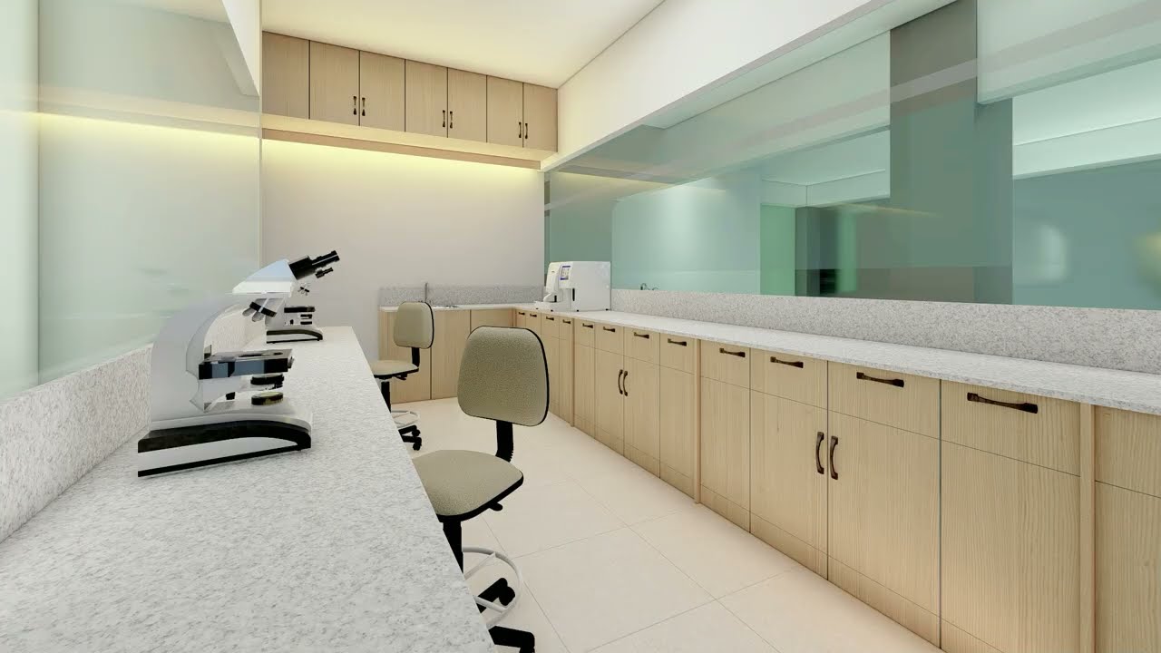 DESIGN CONCEPT HEALTH FACILITIES ll LABORATORY II 3D MODELING ll 3D VISUALIZATION ll WALK THROUGH
