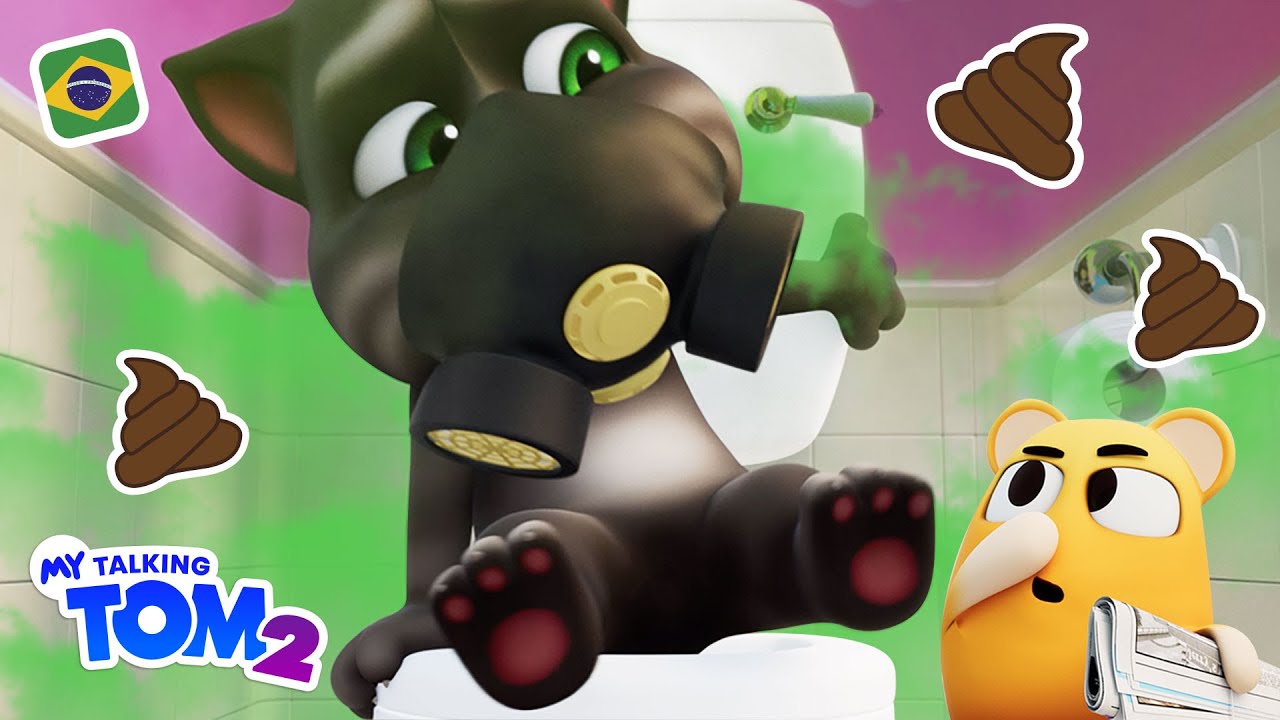 O monstro do banheiro 💩 Meu Talking Tom 2 (NOVO trailer animado)