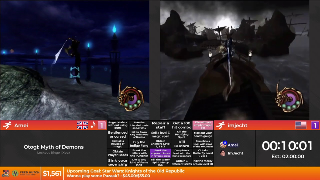 Bingothon Summer 2020: Otogi: Myth of Demons - Lockout Bingo by Amei vs. imjecht