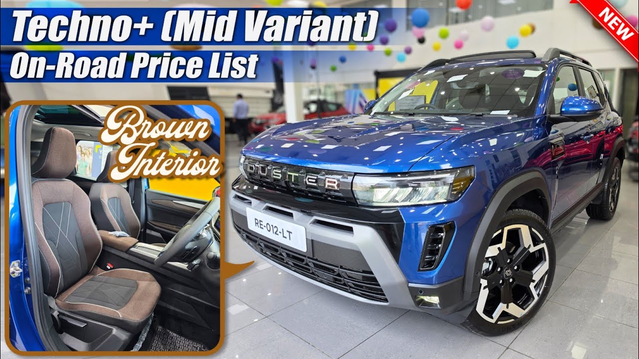 Renault Duster Techno+ (Mid Variant) Blue Colour, On Road Price List, Mileage