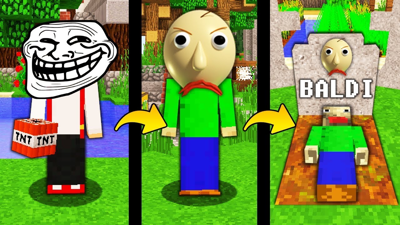 JAK TROLLOWAĆ BALDI W MINECRAFT! || MINECRAFT TROLL!