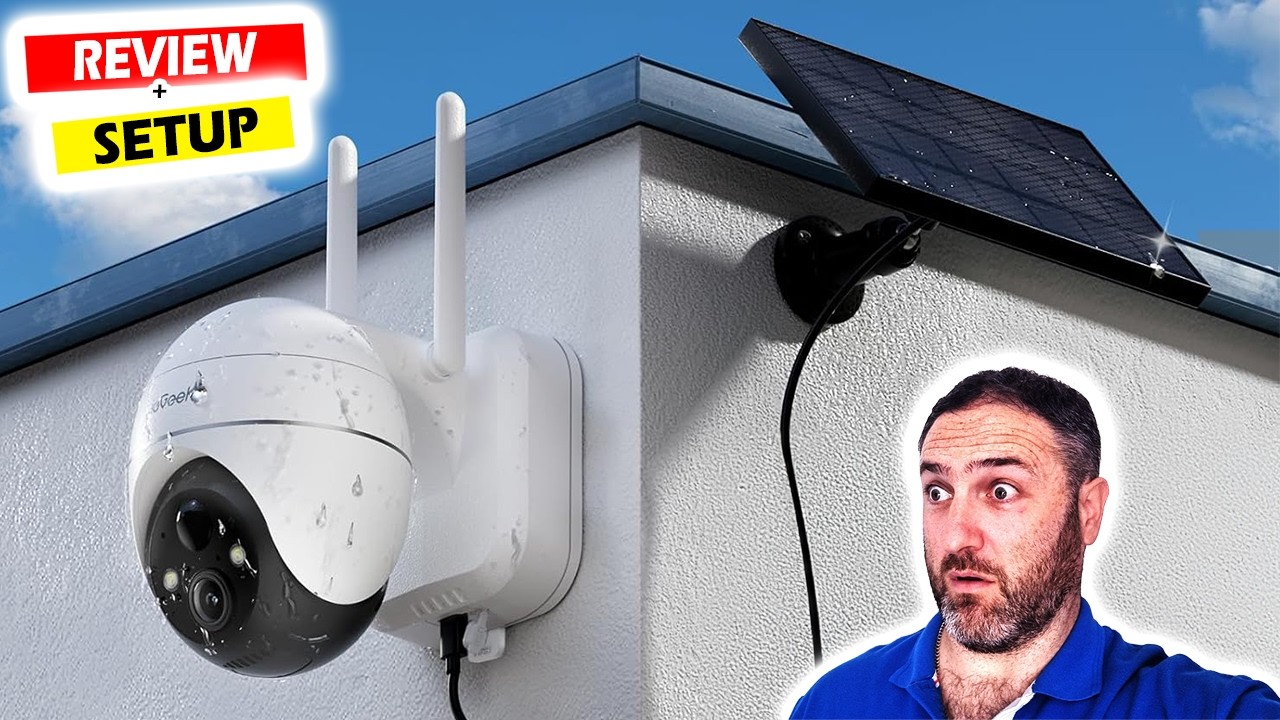 ieGeek Wire Free камера видеонаблюдения | Обзор 5-мегапиксельной PTZ-камеры видеонаблюдения с солнечной батареей