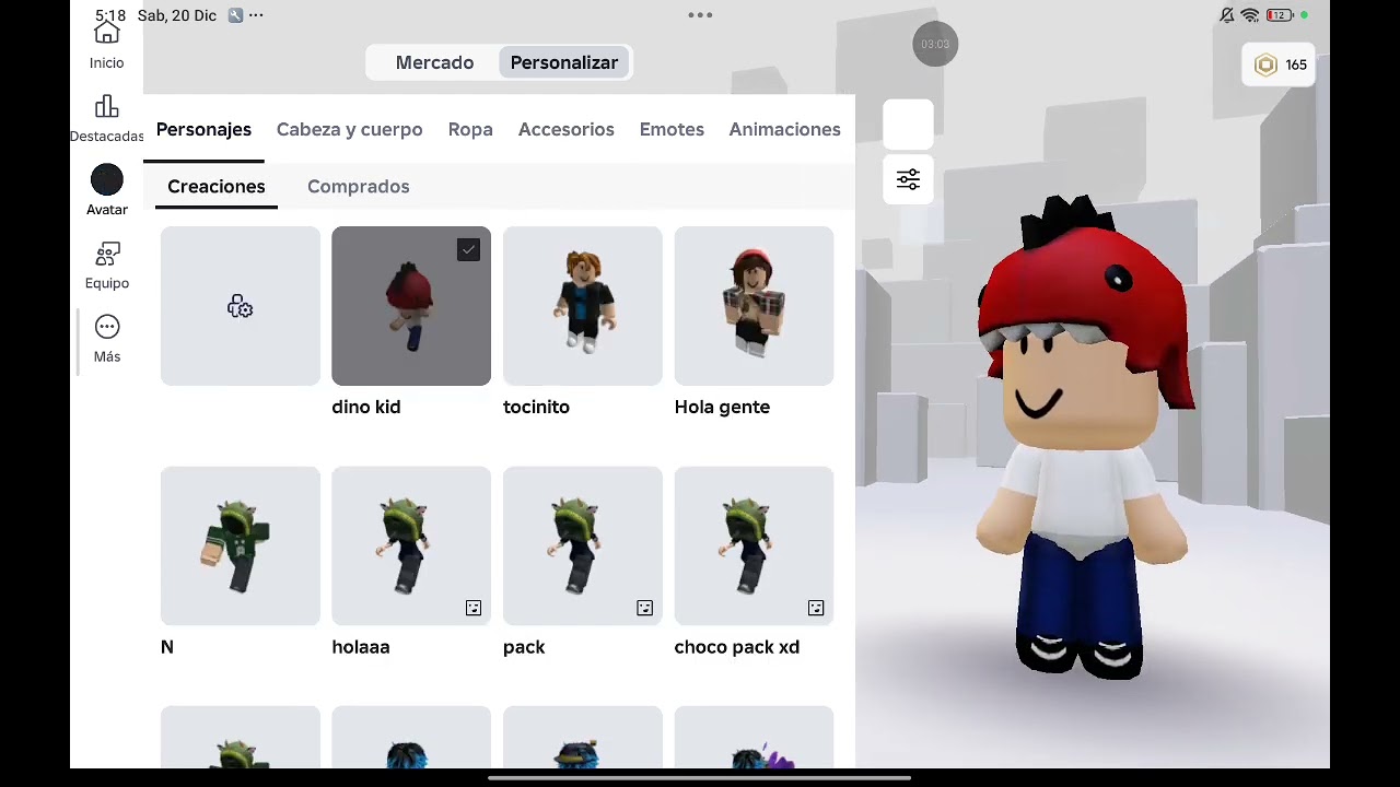 Tuto para ser dino kid con robux