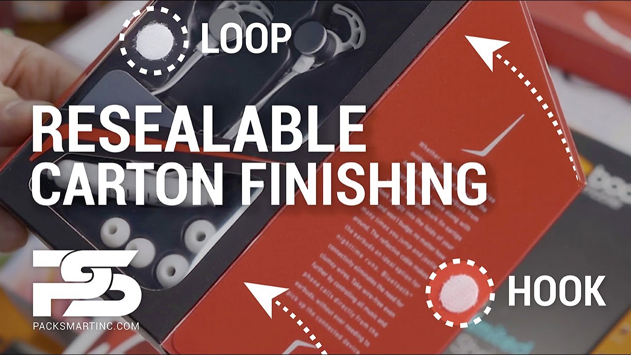 Double-Sided Velcro Finishing Automation | Specialty Cartons | Built-in Closures | Adhesive Labels