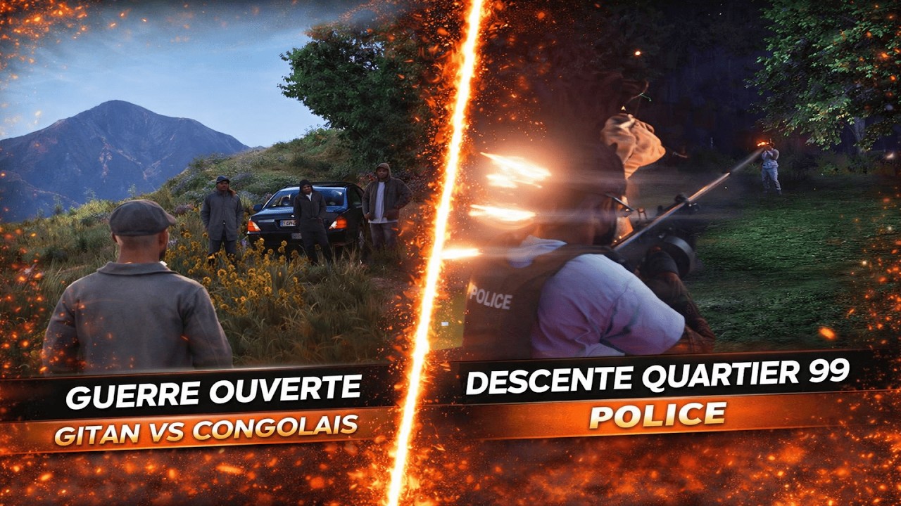 GUERRE OUVERTE ☠️ GITAN VS NZOYI 🔫 DESCENTE QUARTIER 99 🔥 BEST OF FLASHBACK