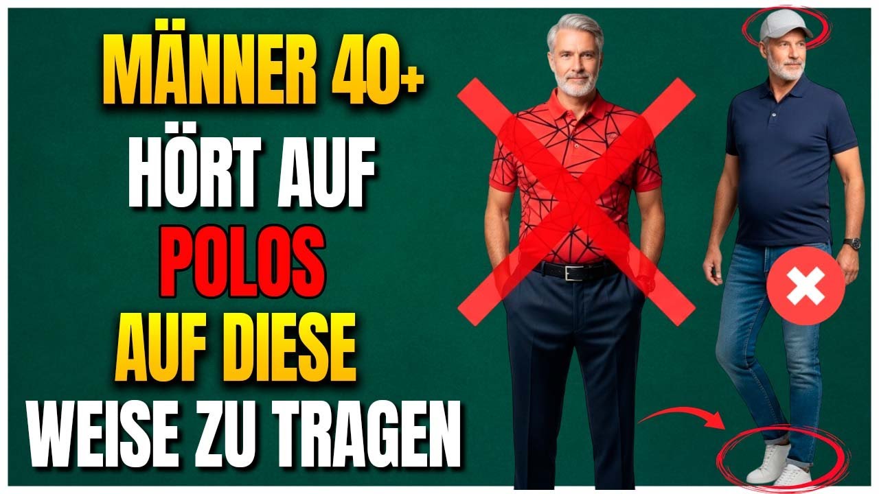Die meisten Männer über 40 machen Fehler beim Tragen von Poloshirts – sei nicht einer von ihnen