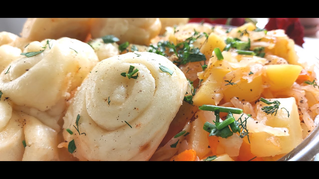 Штрудели на кефире. Сытный обед или ужин без мяса.
