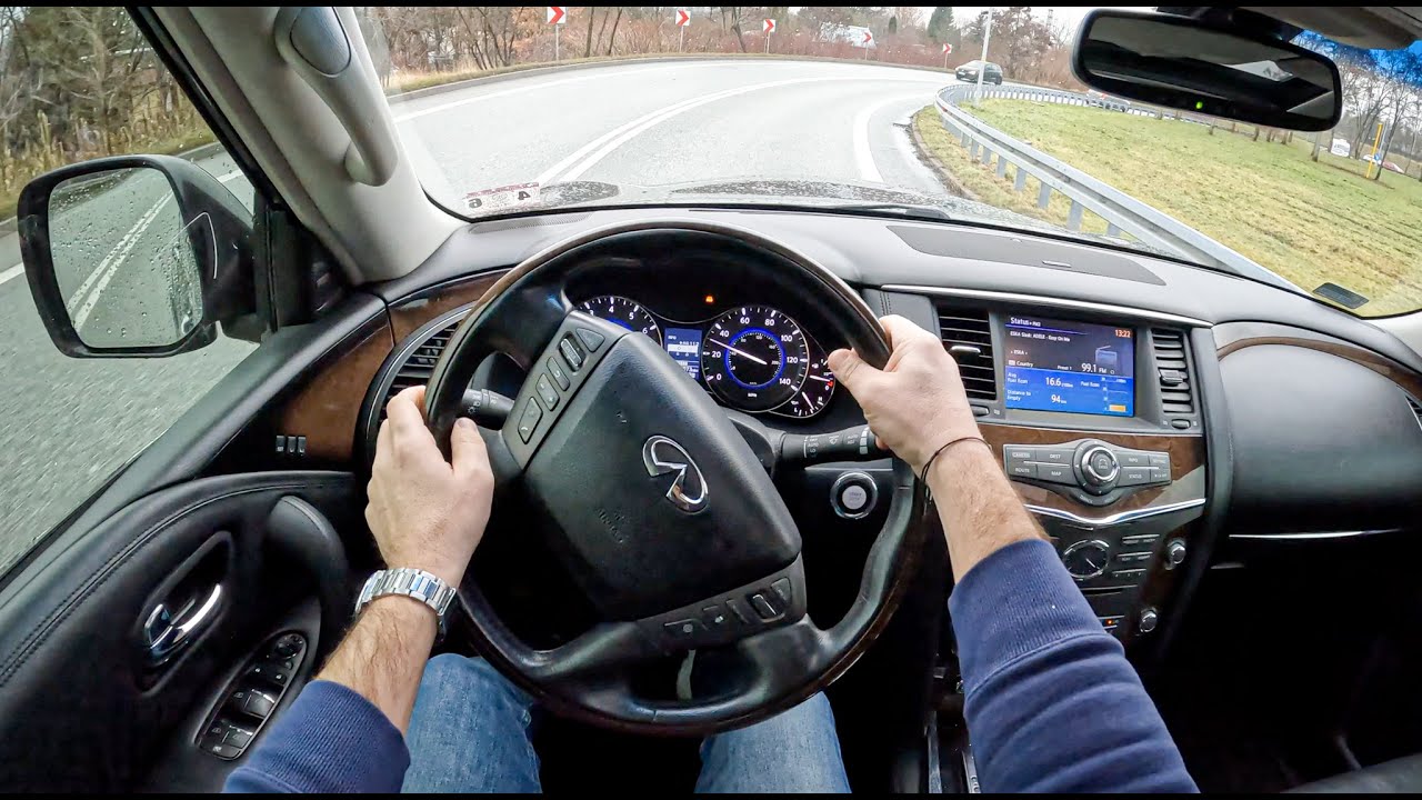 2014 Infiniti QX80 [5.6 V8 405HP] |0-100| POV Test Drive #1028 Joe Black