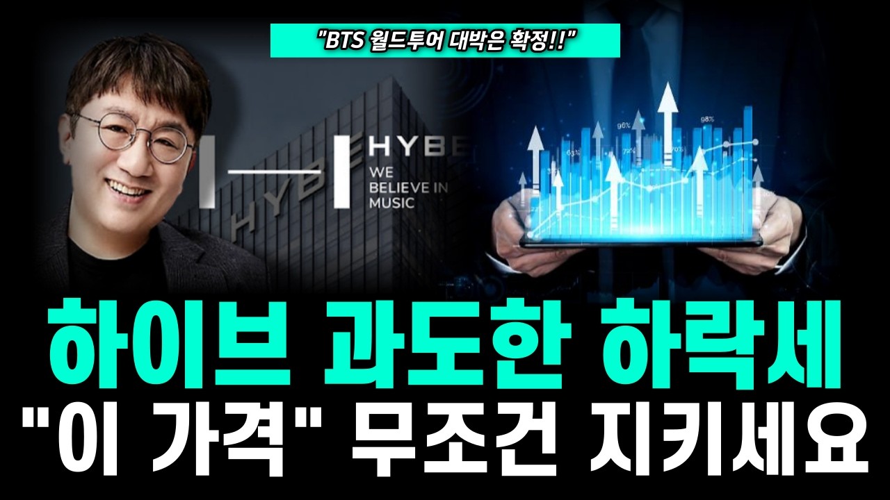 [하이브] 과도한 하락세 BTS 월드투어 대박은 이미 확정!! 