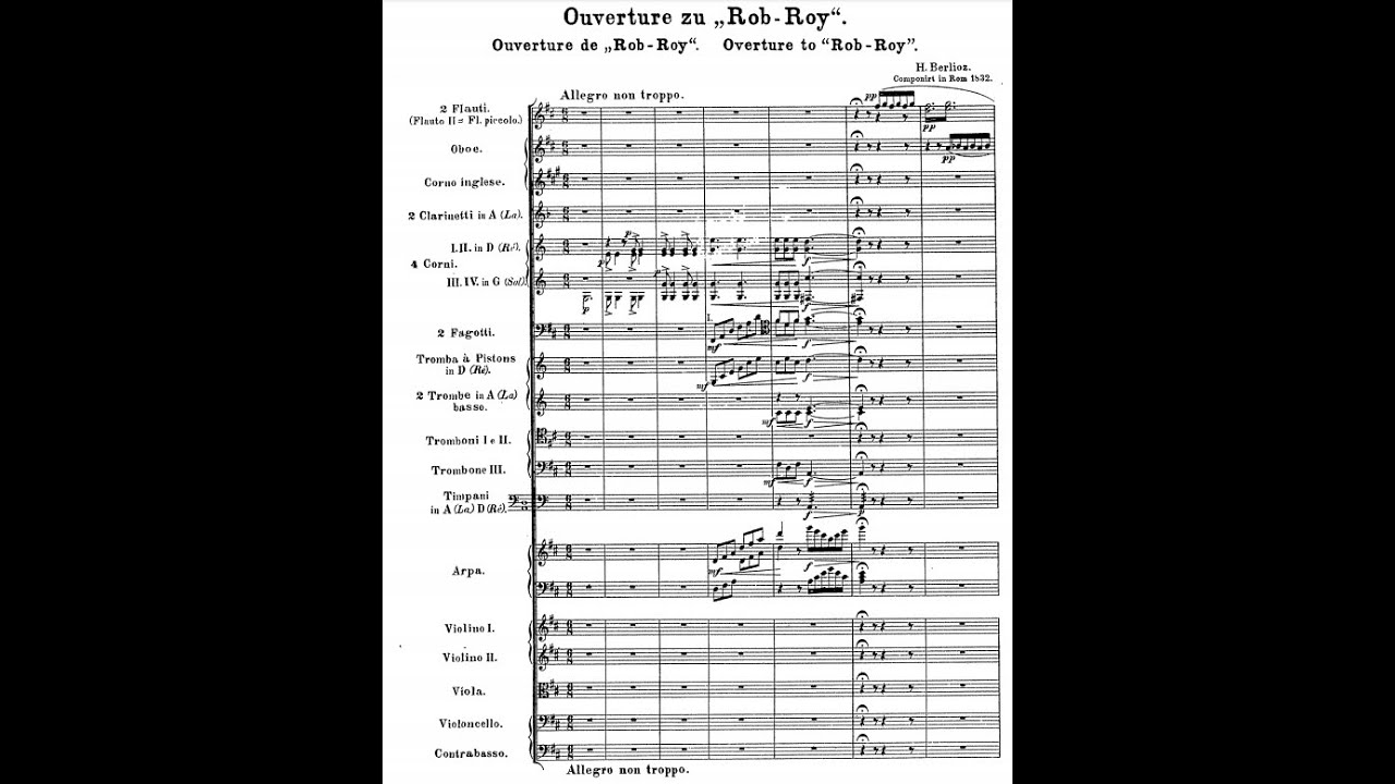 Hector Berlioz - Intrata di Rob-Roy MacGregor, H 54