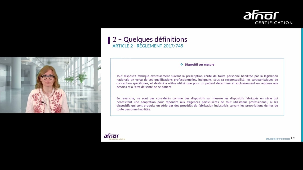 Dispositifs médicaux : Formation « Généralités réglementaires » pour les spécialistes cliniques