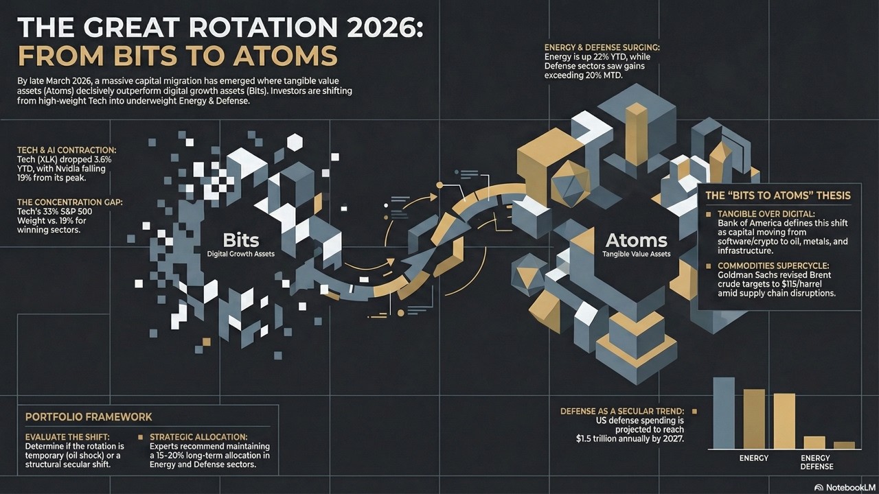 Great Rotation 2026: Why Money Flows from Tech to Energy and Defense